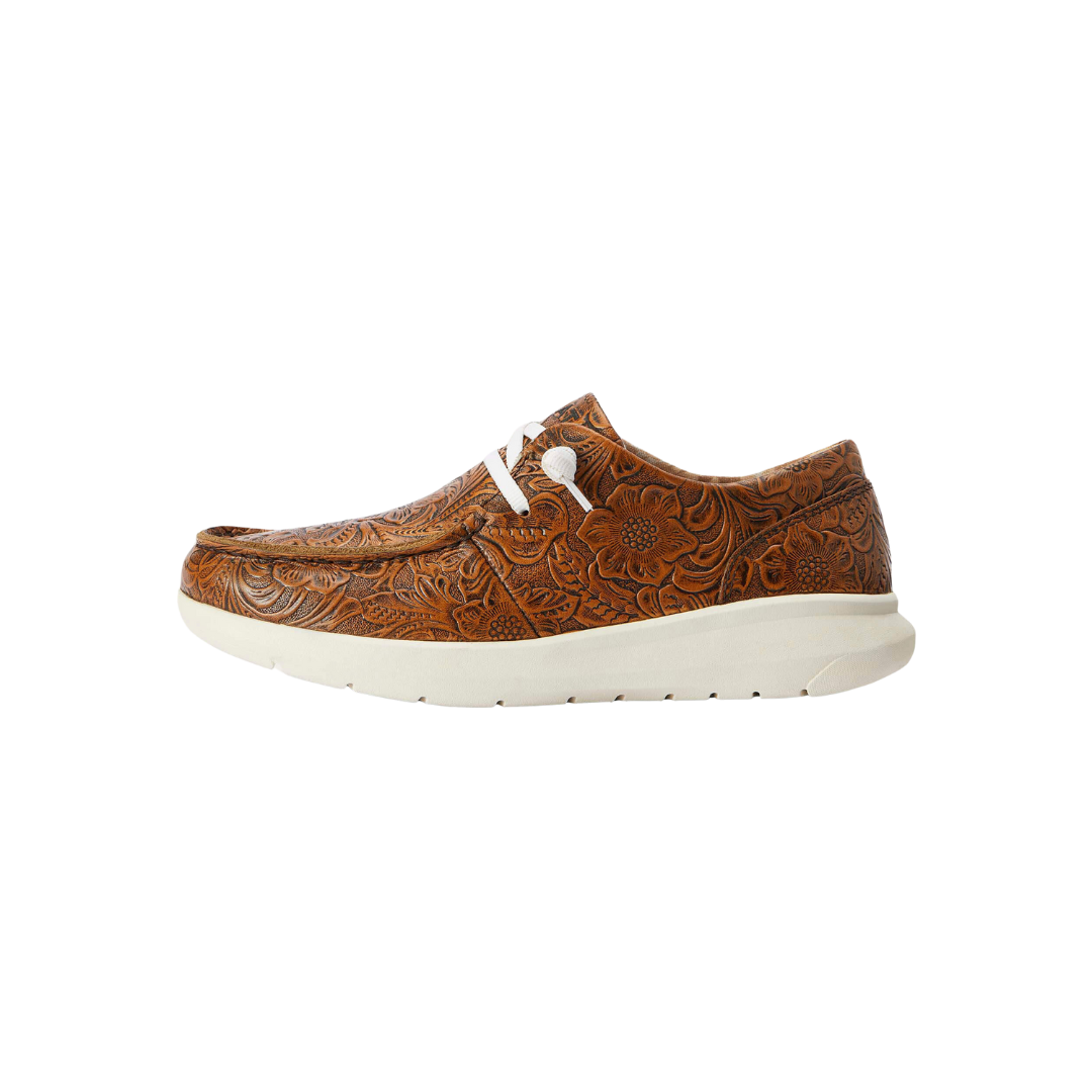 Ariat Women's Hilo Floral Emboss Brown Shoes