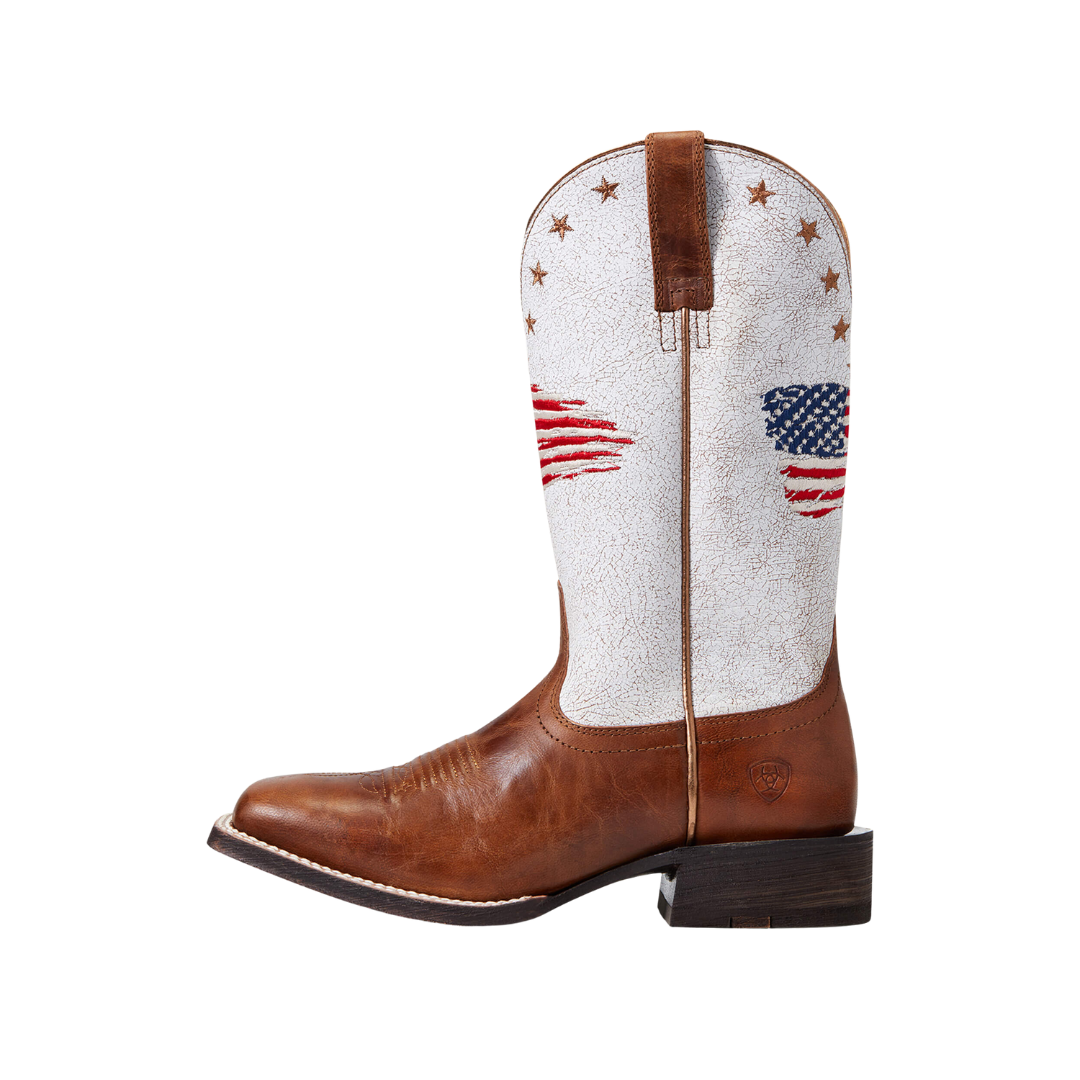 Ariat Women's Circuit Patriot Saddle Up Square Brown Boots