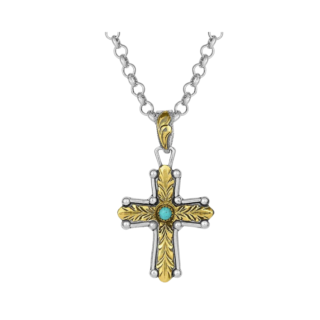 Montana Women's Silversmiths at The Center of Faith Cross Necklace