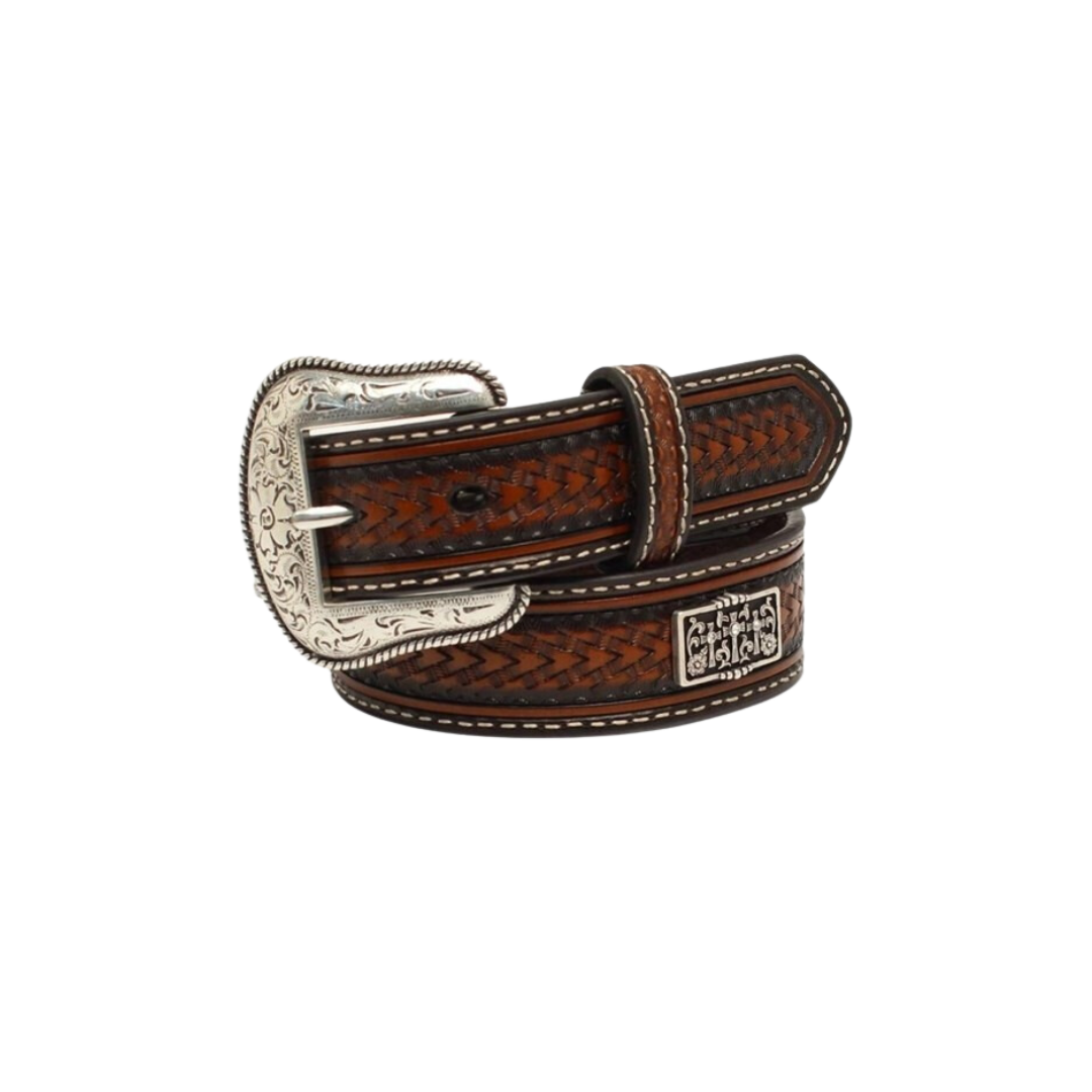 Nocona Youth Boy's Dark Conchos Brown Belt