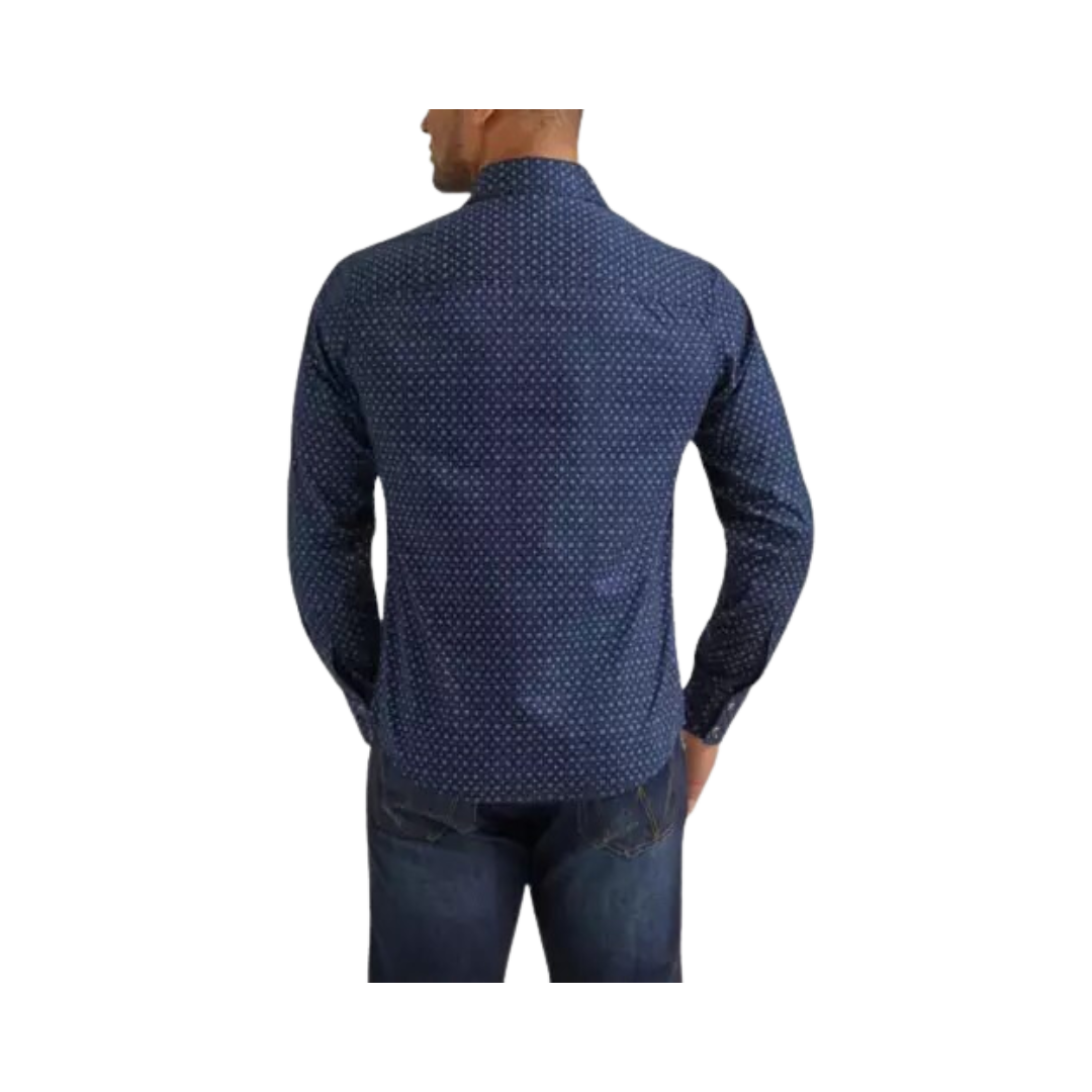 Wrangler Men's Retro Premium Modern Fit Long Sleeve Button Up Shirt