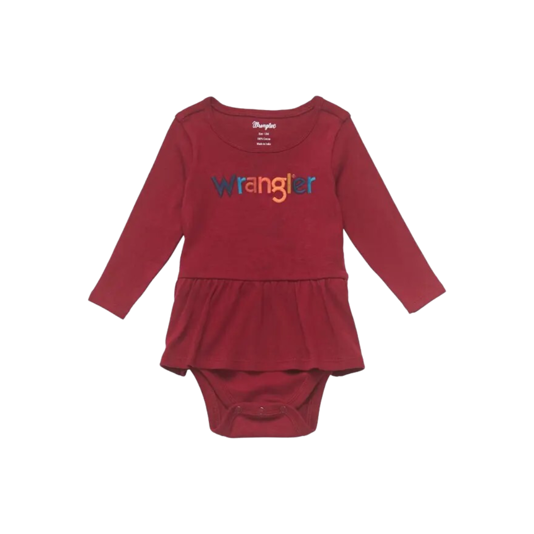 Wrangler Infant Girl's Bodysuit With Skirt