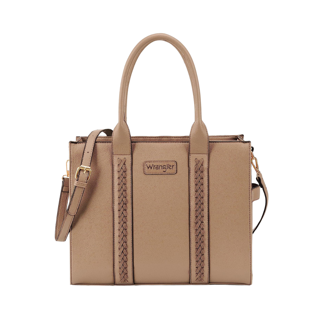 Wrangler Women's Carry All Crossbody Khaki Tote