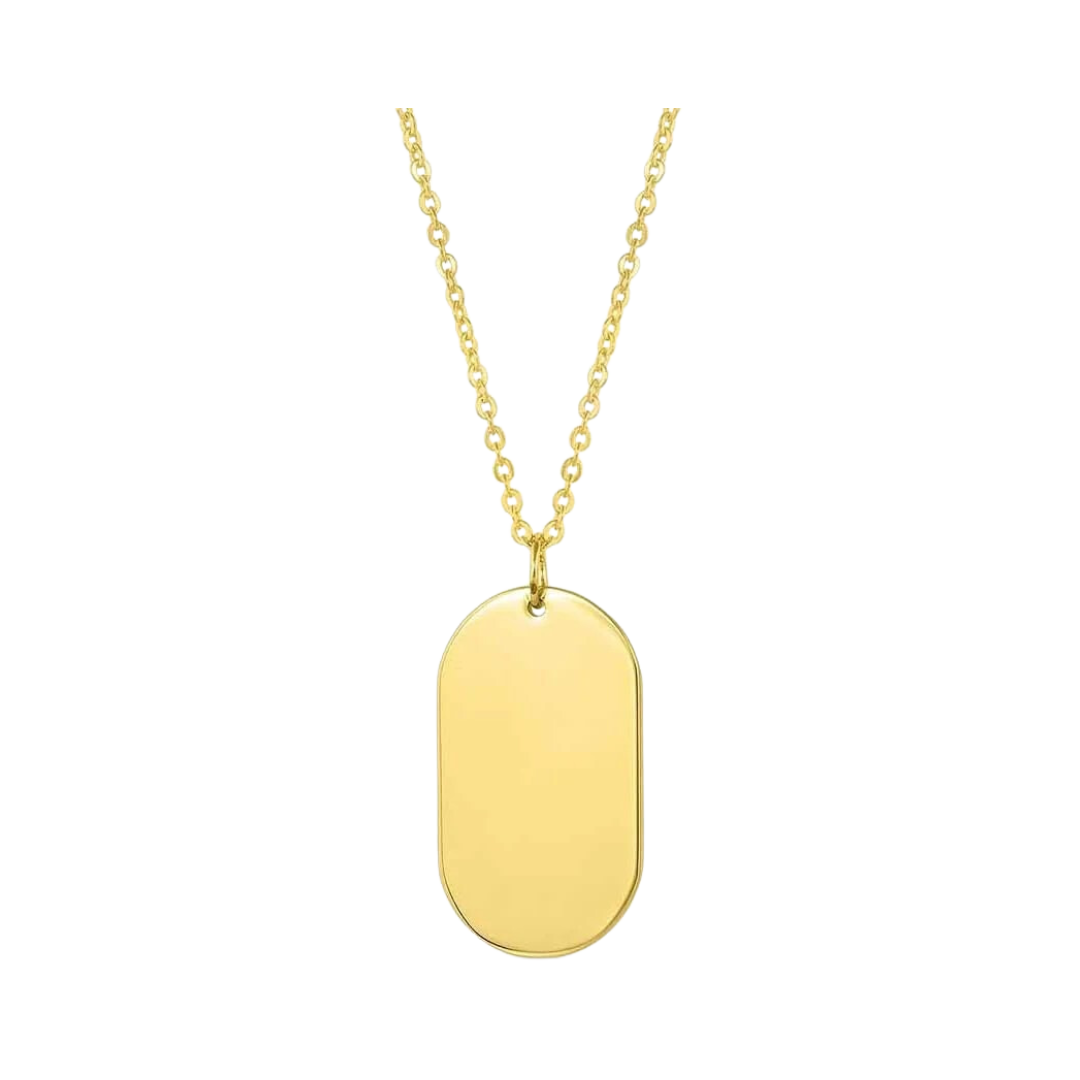 Montana Silversmiths Women's Fearless Faith Rounded Dog Tag Necklace