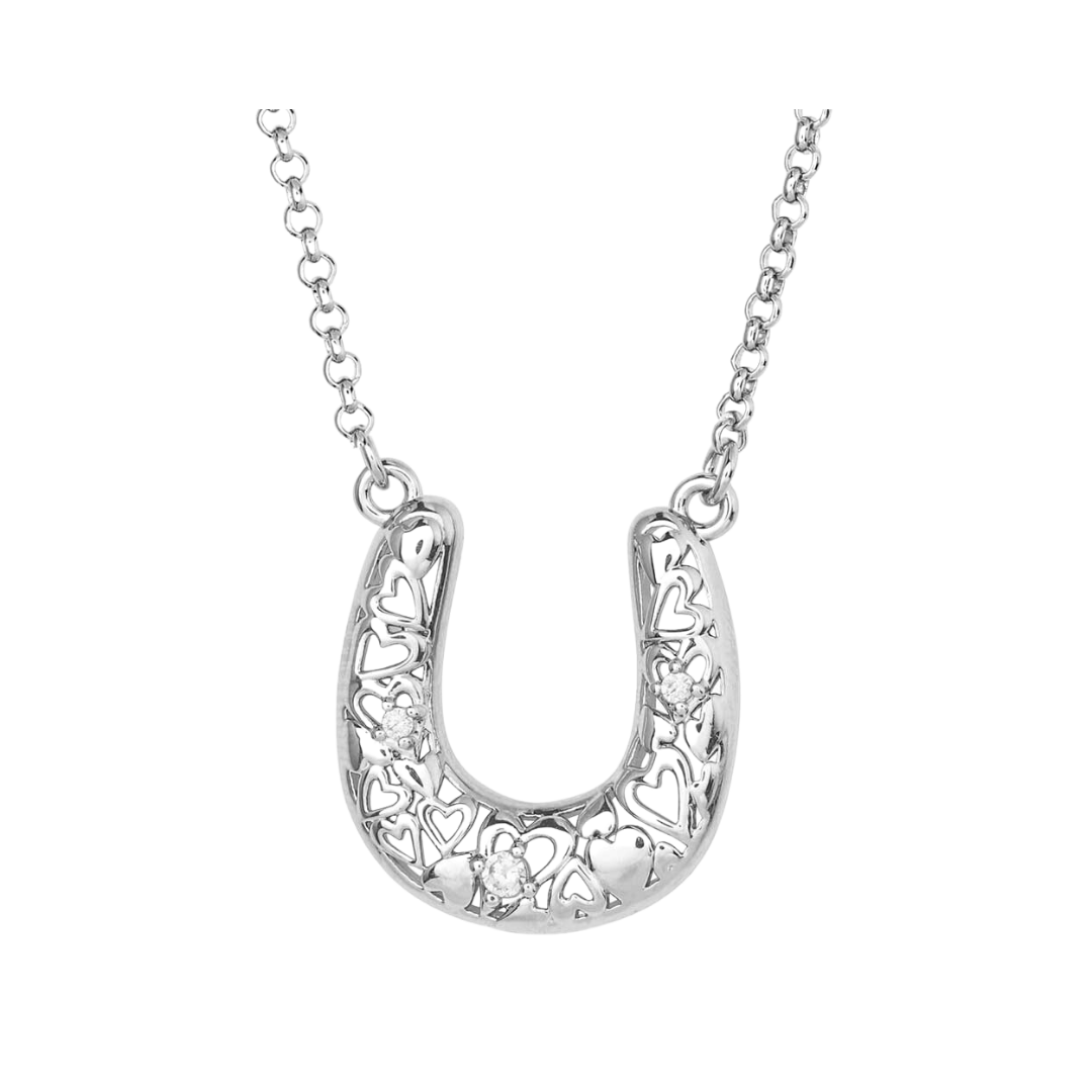 Montana Women's Heartfelt Luck Horseshoe Necklace