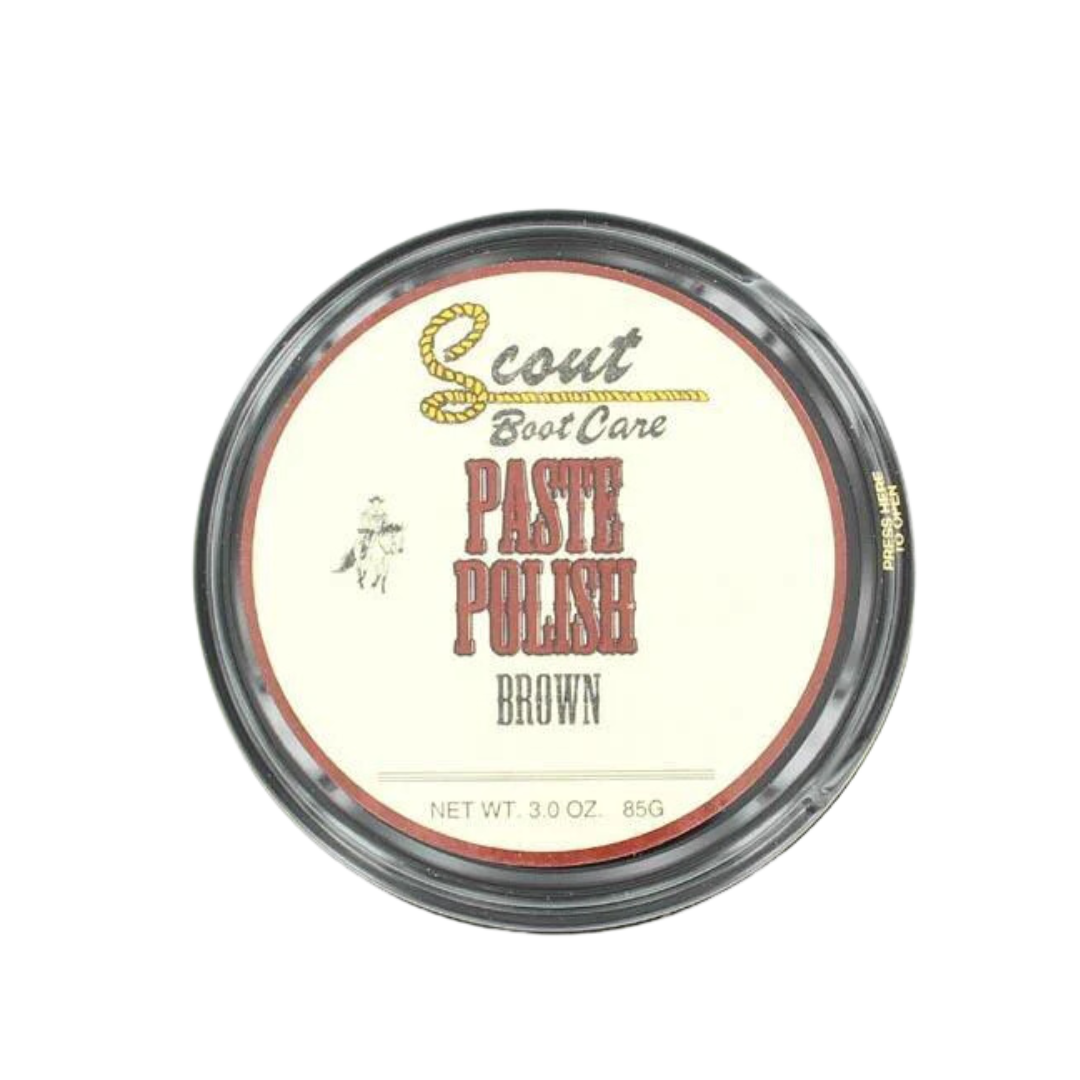 M&amp;F Unisex Scout Boot Paste Brown Polish