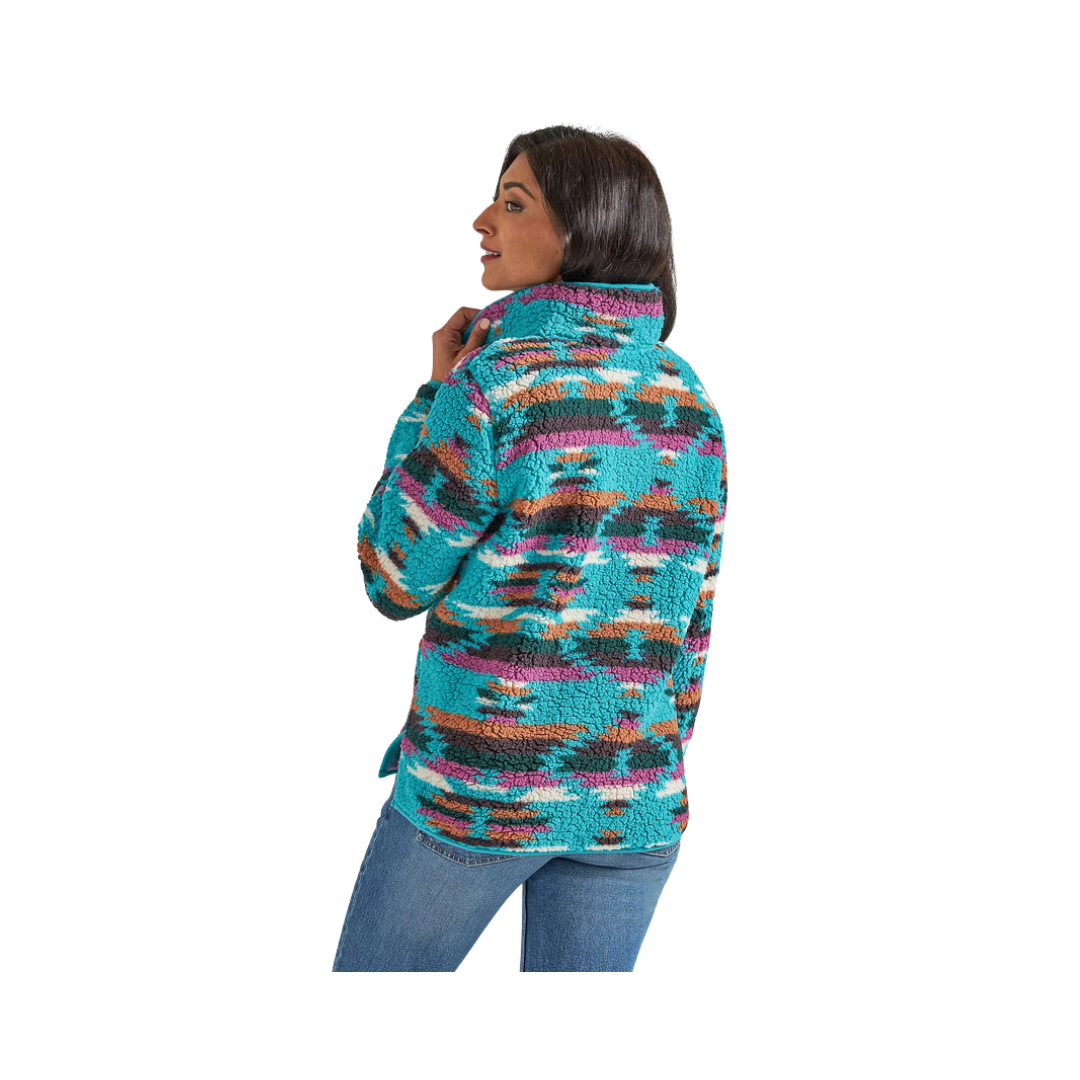 Wrangler Women's Retro Punchy Blue Sherpa SweatShirt