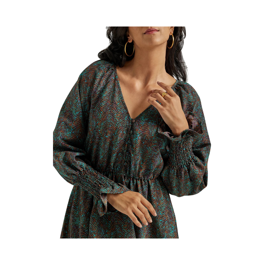 Women's Wrangler Retro Antique Button Fit & Flare Dress