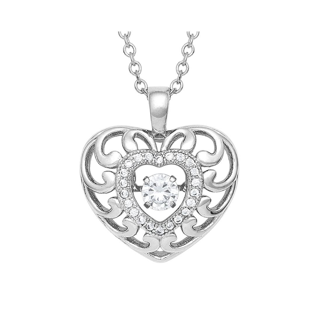 Montana Women's Waves Of Love Heart Necklace