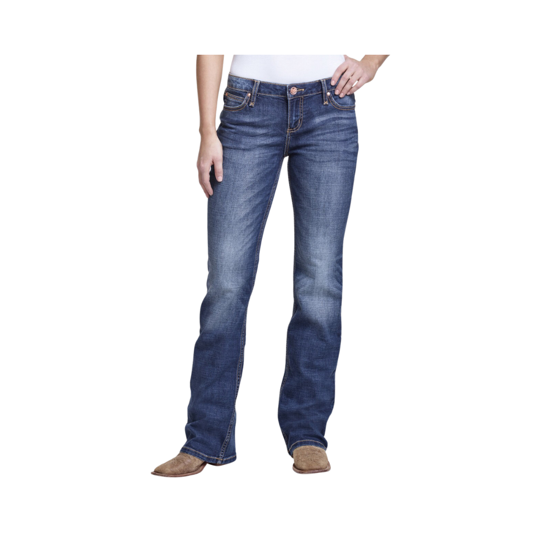 Wrangler Women's Retro Mae Mid-Rise Boot Cut Jeans