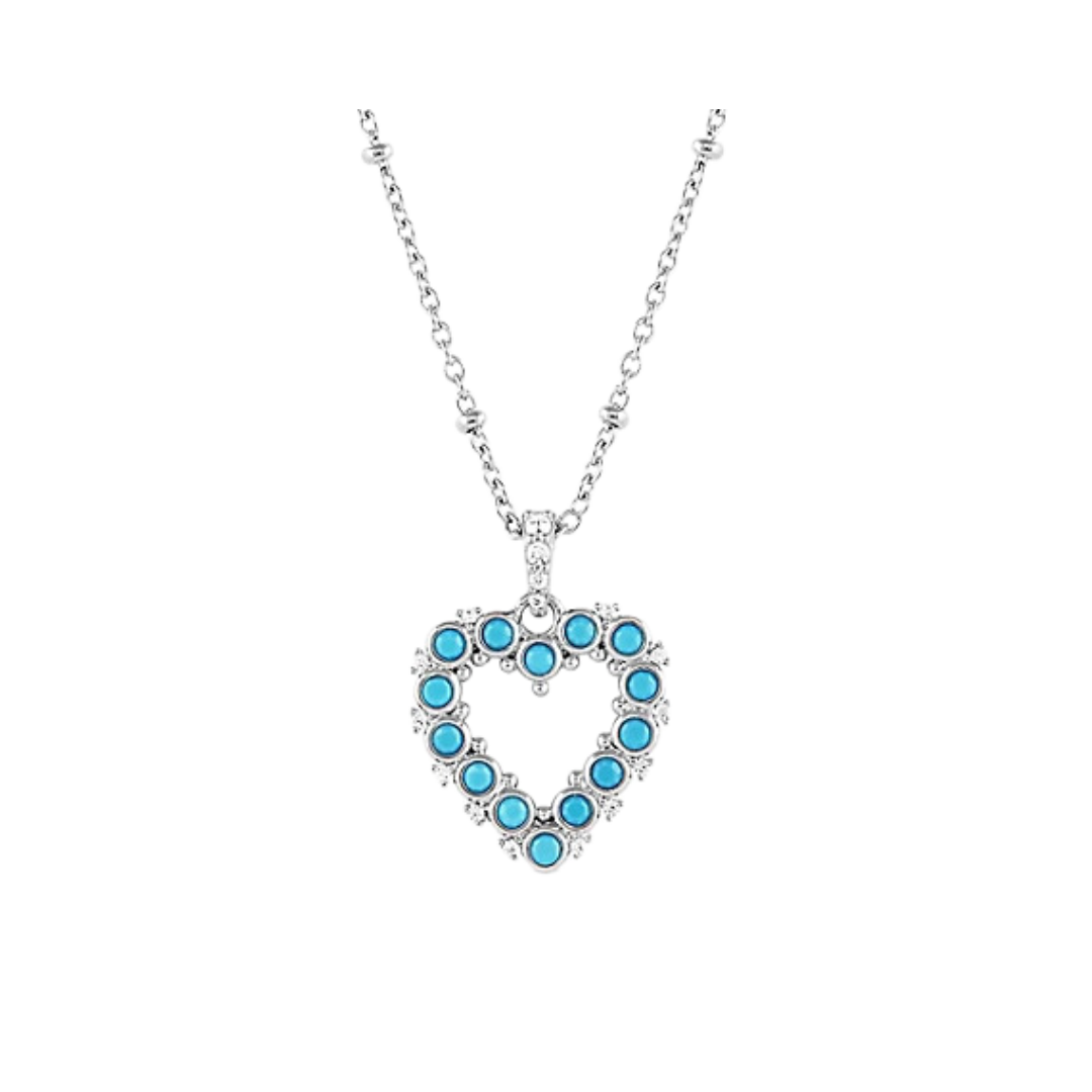 Montana Silversmiths Women's Deepest Love Blue Crystal Necklace