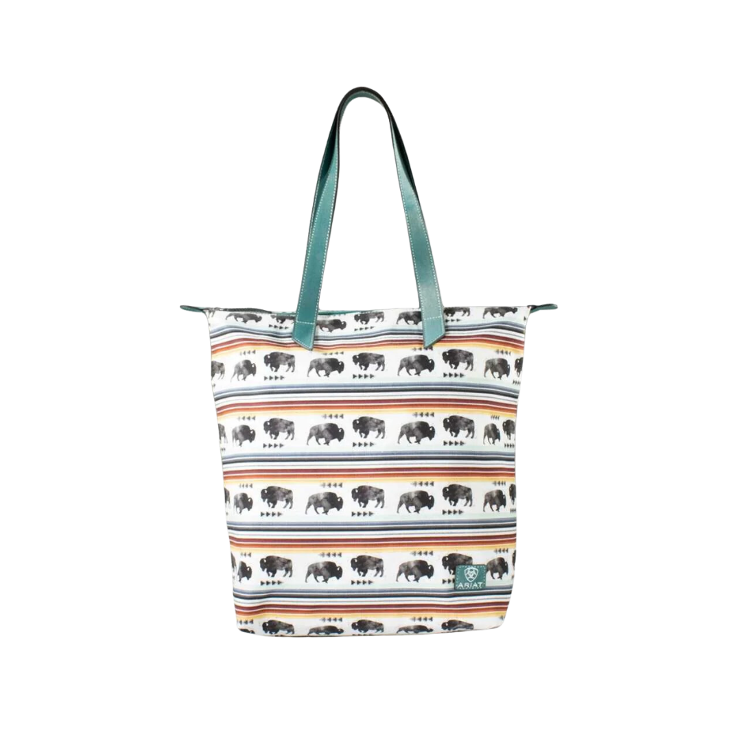 Ariat Women's Tote Buffalo Print Multi Bag