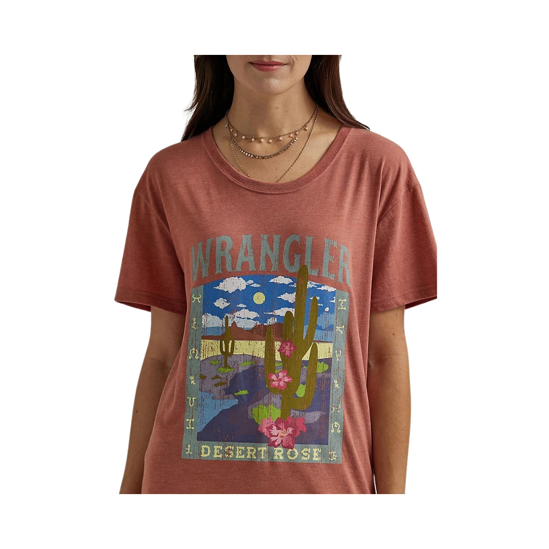 Wrangler Ladies Western Graphic  Boyfriend T-Shirt