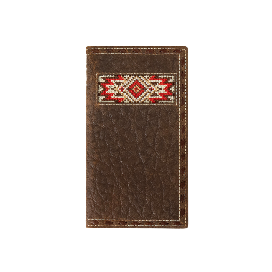 3D Men's Rodeo Leather Brown Wallet