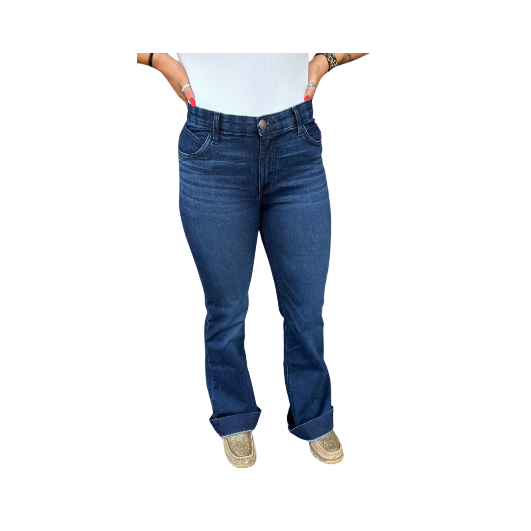 Wrangler Women's Willow Sloane Mid Rise Trouser Jean