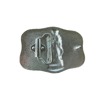 M&amp;F Crumrine Virgin Mary Gold &amp; Silver Belt Buckle