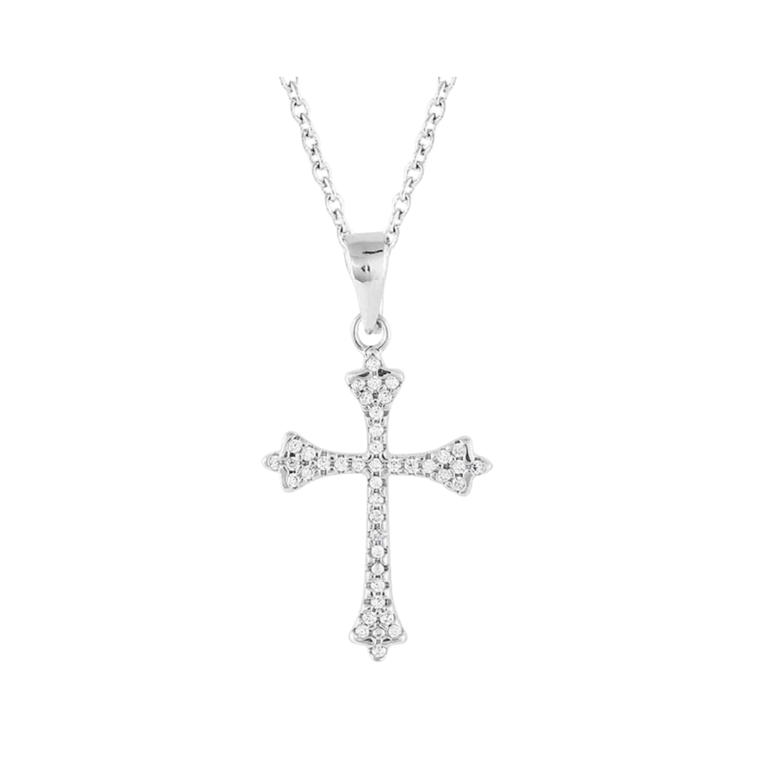 Montana Women's Ethereal Crystal Cross Necklace