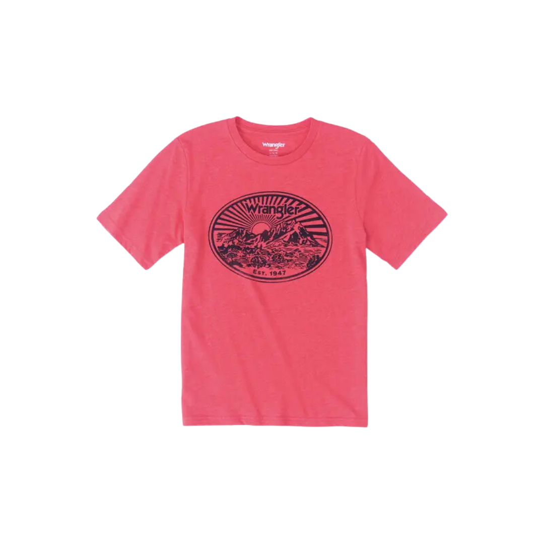 Wrangler Youth Boy's Molten Lava Red Tee Shirt