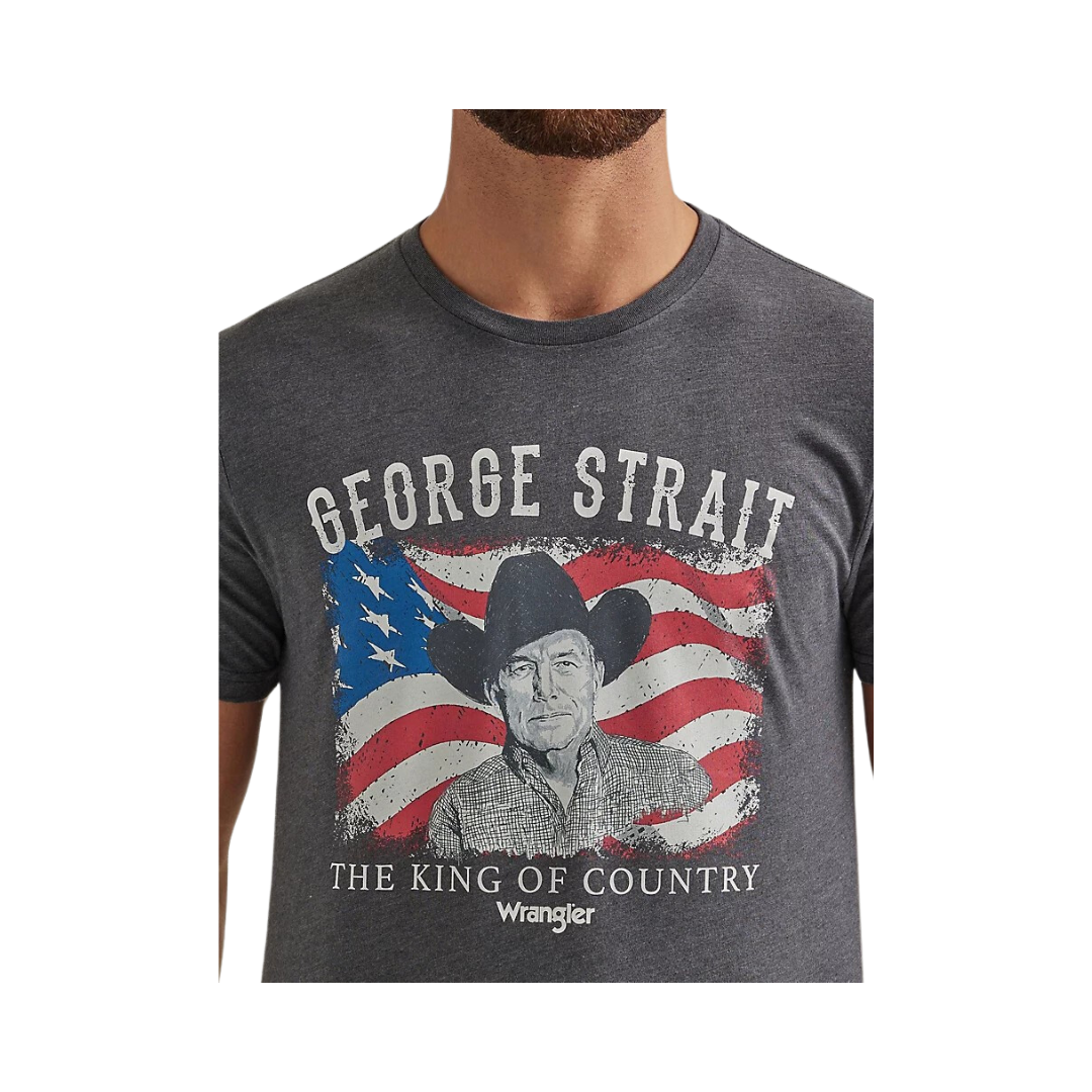 Wrangler George Strait Charcoal T-shirt | Country Style