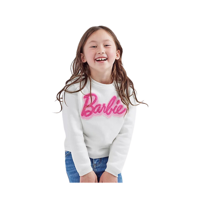 Wrangler Girls White Barbie Sweatshirt