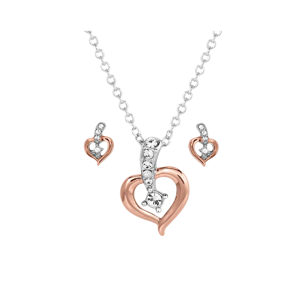 Montana Women's Heart on the Line Jewelry Set