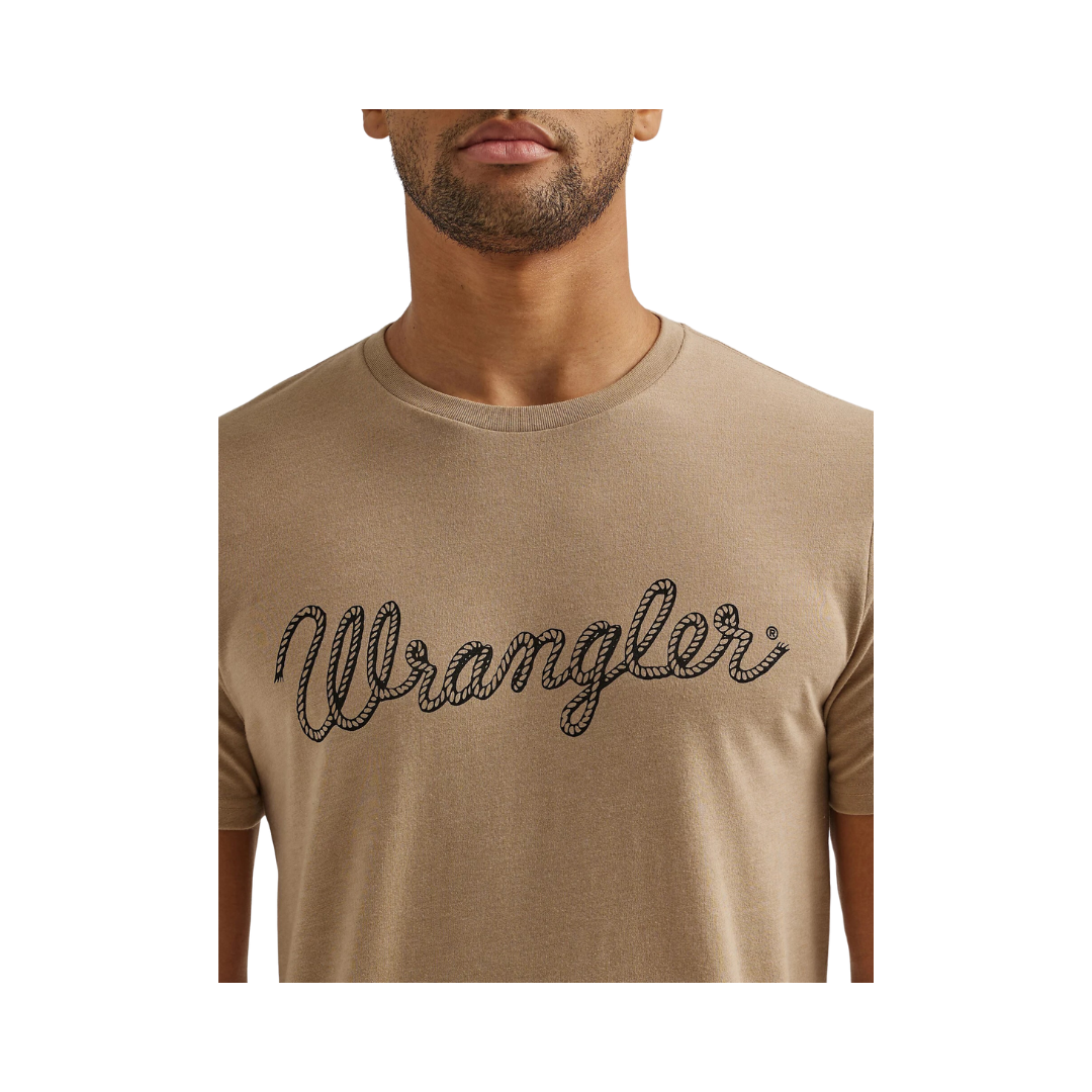Wrangler Men's Rope Logo Trenchcoat T-Shirt