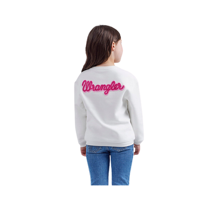 Wrangler Girls White Barbie Sweatshirt