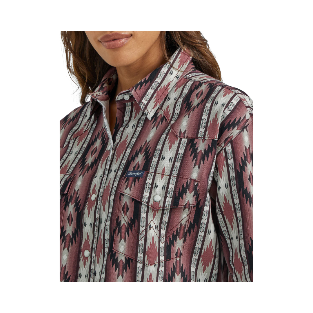 Wrangler Women's Vintage Snap Front Shirt