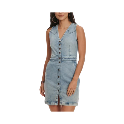 Wrangler Retro Women's Light Wash Blue Dress