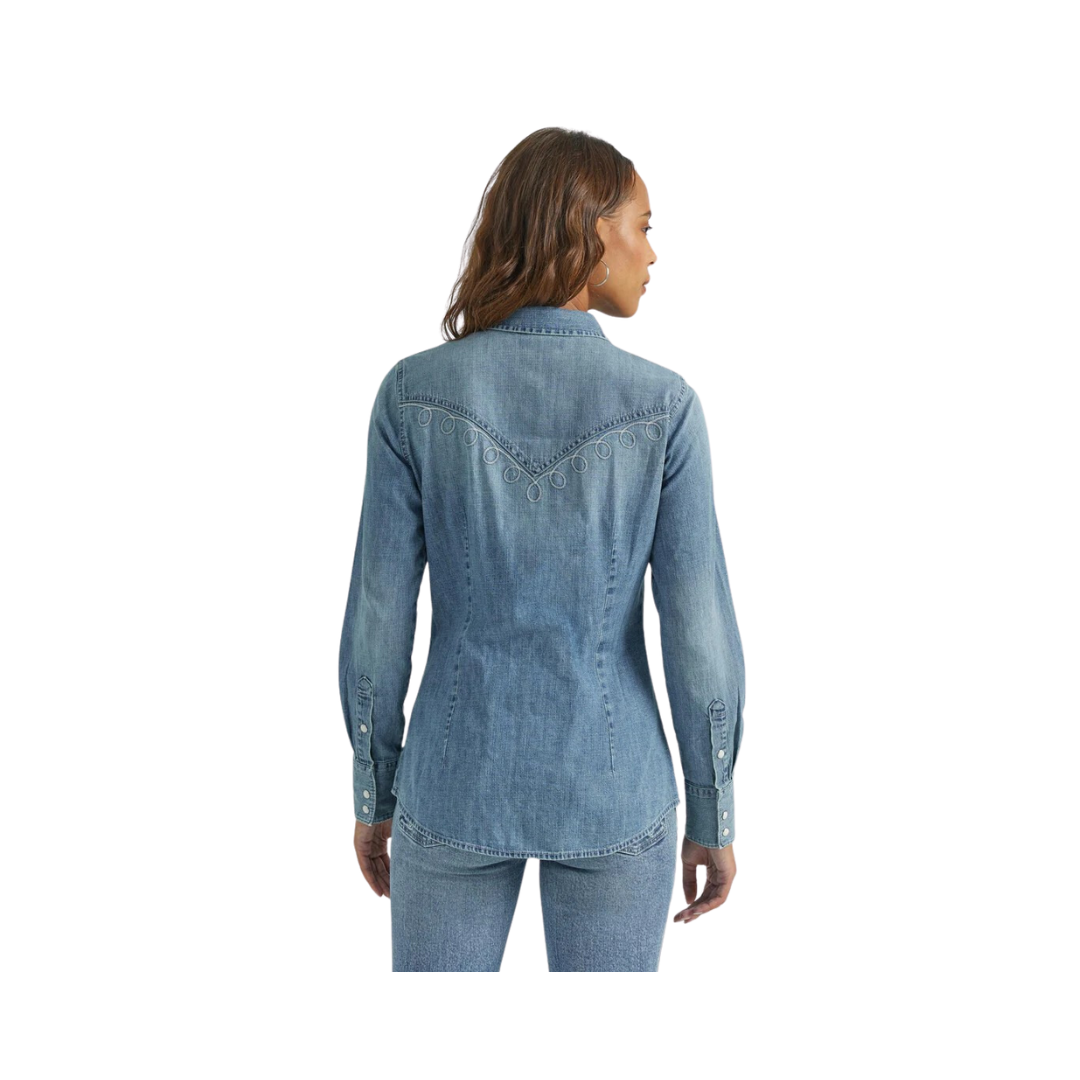 Wrangler Women's Retro Western Vintage Snap Top