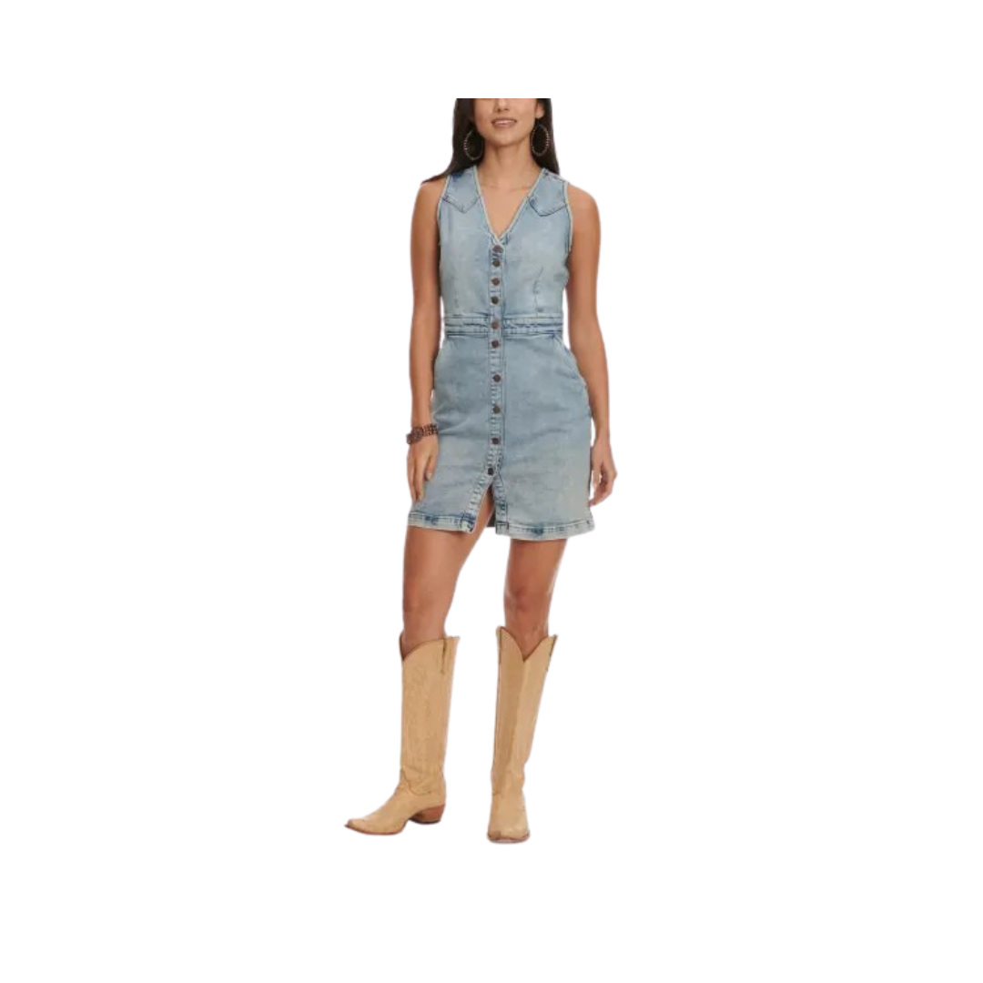 Wrangler Retro Women's Light Wash Blue Dress