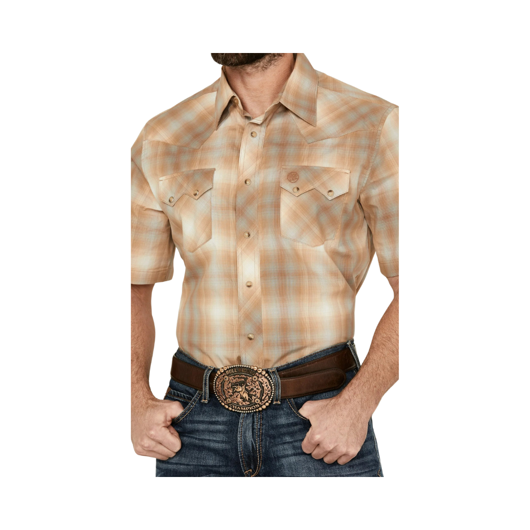 Wrangler Men's Retro Brown Modern Fit  Shirt