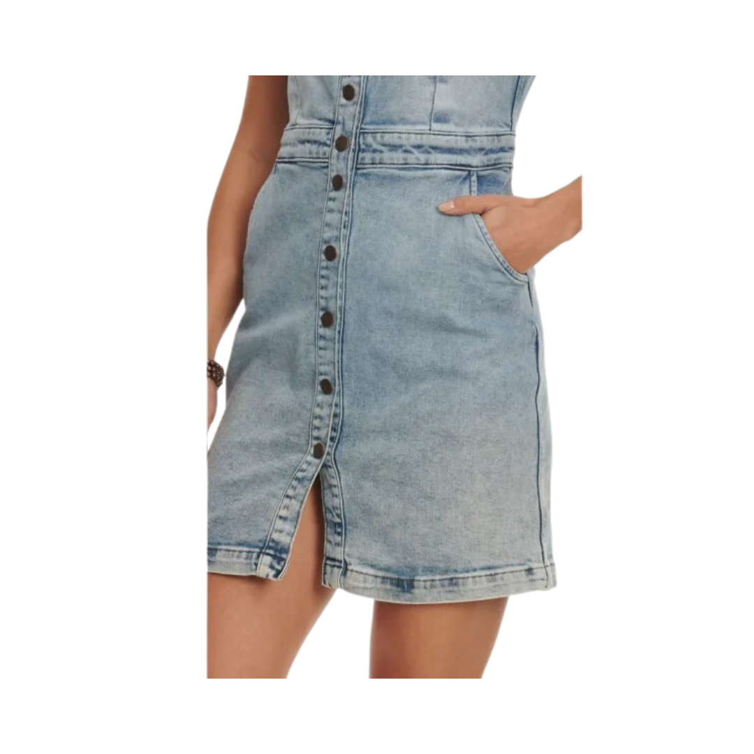 Wrangler Retro Women's Light Wash Blue Dress