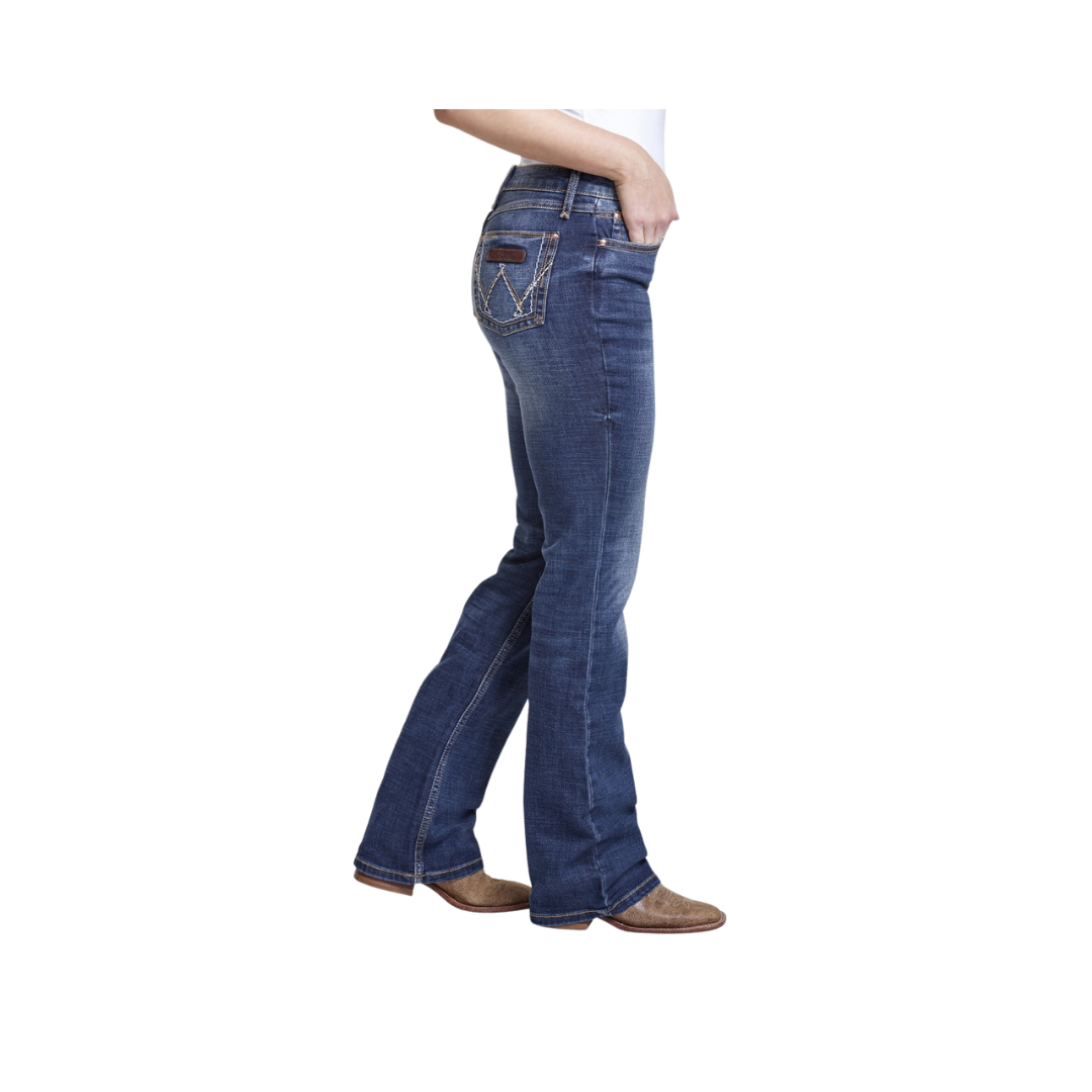Wrangler Women's Retro Mae Mid-Rise Boot Cut Jeans