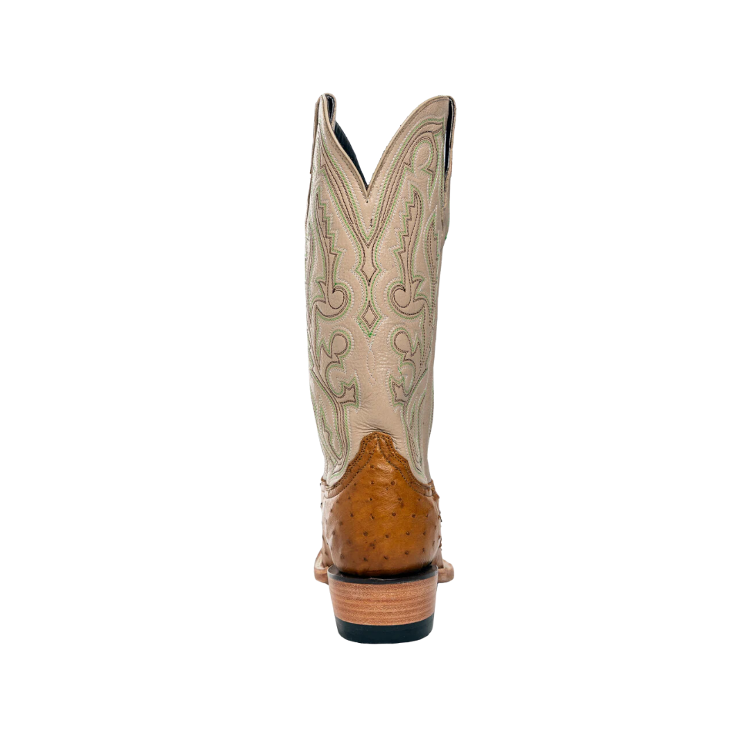 Resistol Men's Antique Saddle Full Quill Ostrich Boots