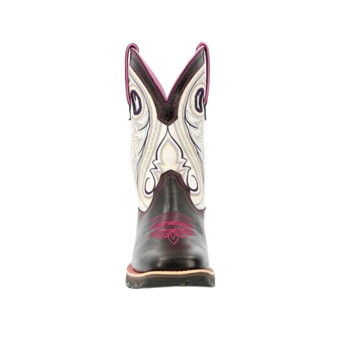 Rocky Women's Raven Black & White Western Boot
