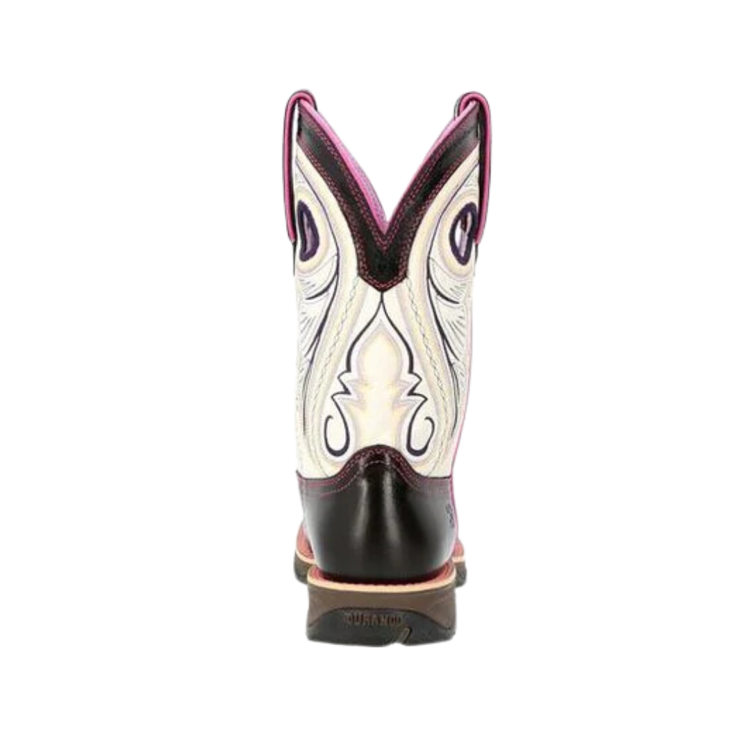 Rocky Women's Raven Black & White Western Boot