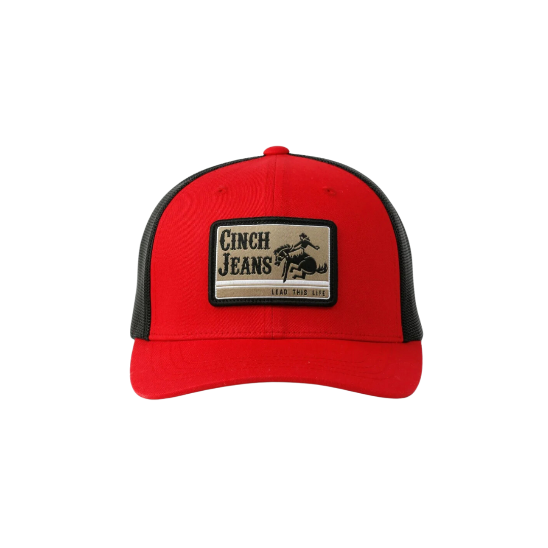 Cinch Men's Red Flexfit Western Trucker Cap