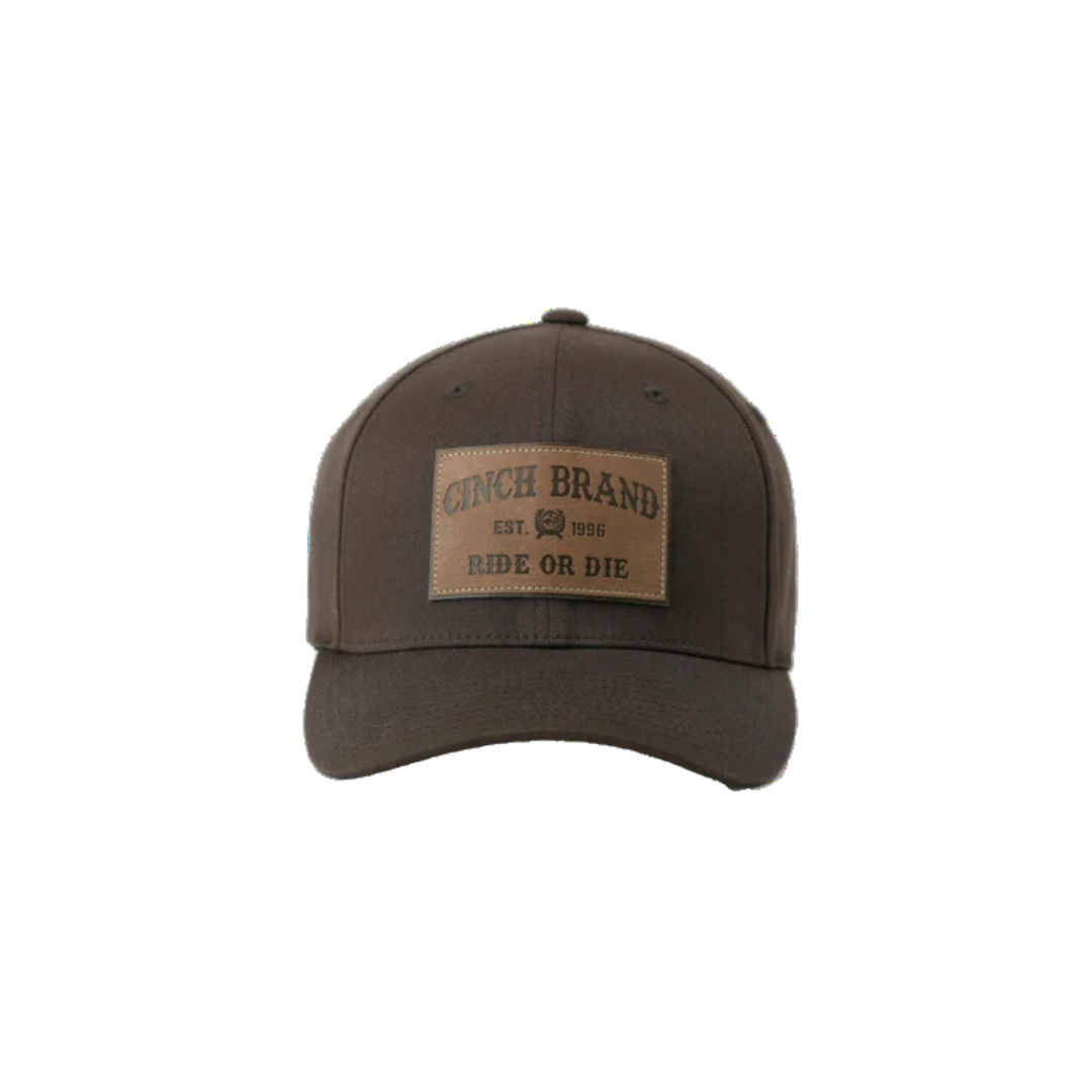 Cinch Men's Ride Or Die FlexFit Brown Cap