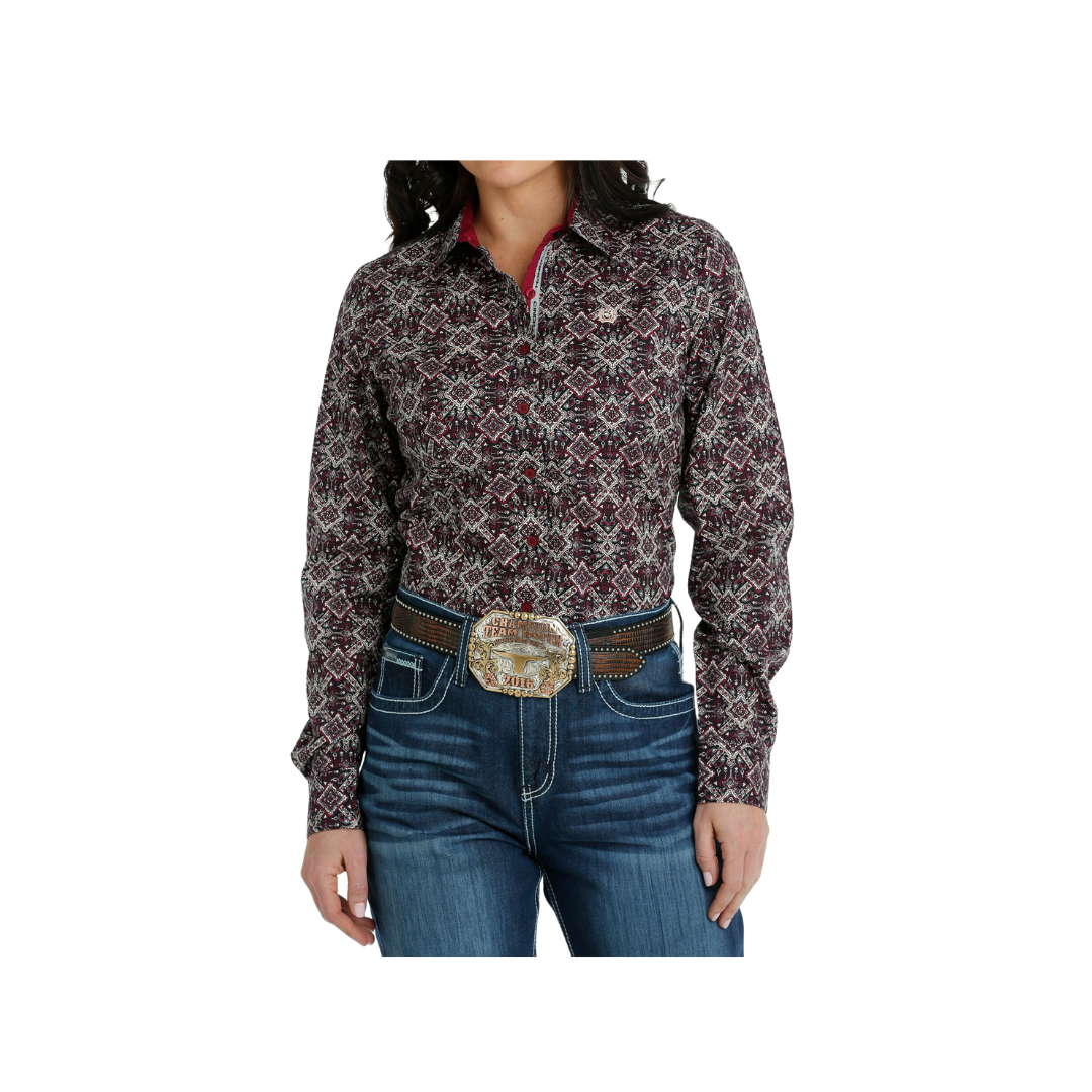Cinch Women's Button Down Western Multicolor Shirt