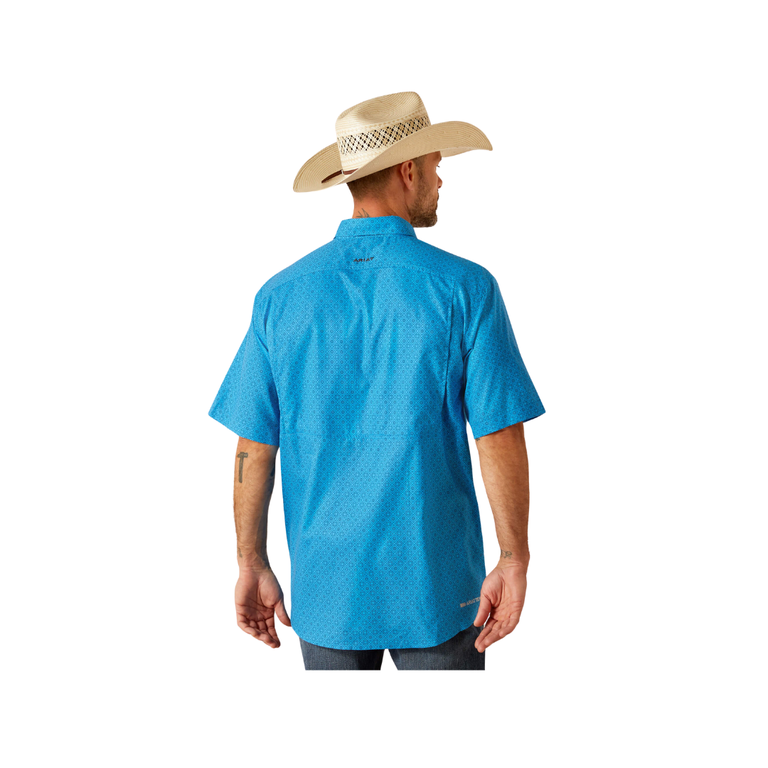 Ariat Men's Venttek Classic Fit Brilliant Blue Shirt
