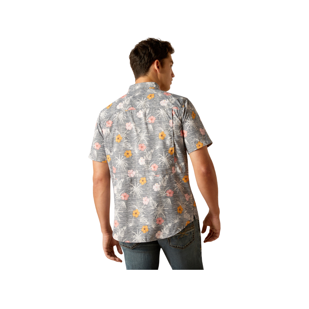 Ariat Men's Venttek Outbound Grey Flowers Shirt