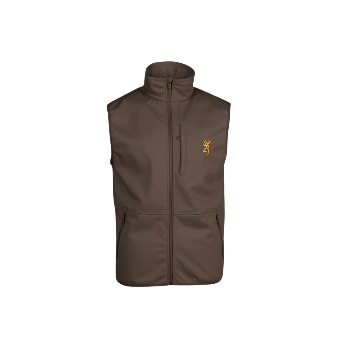 Browning Men's Soft Shell Major Brown Vest