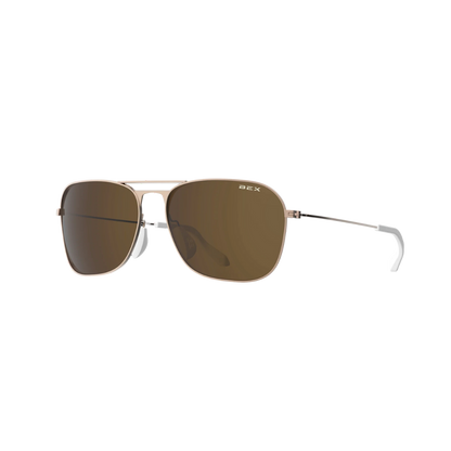 Bex Ranger Rose Gold Brown Glasses