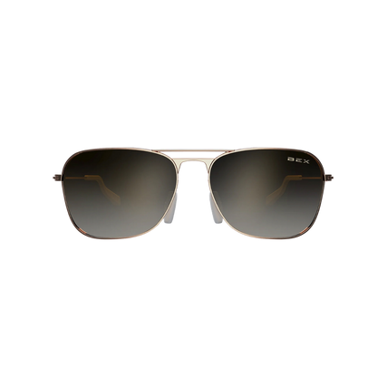 Bex Ranger Rose Gold Brown Glasses
