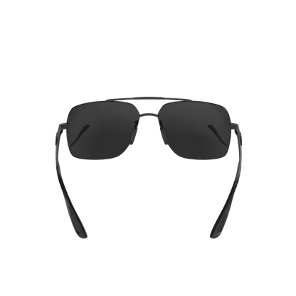 Bex Wing Matte Black Gray Glasses