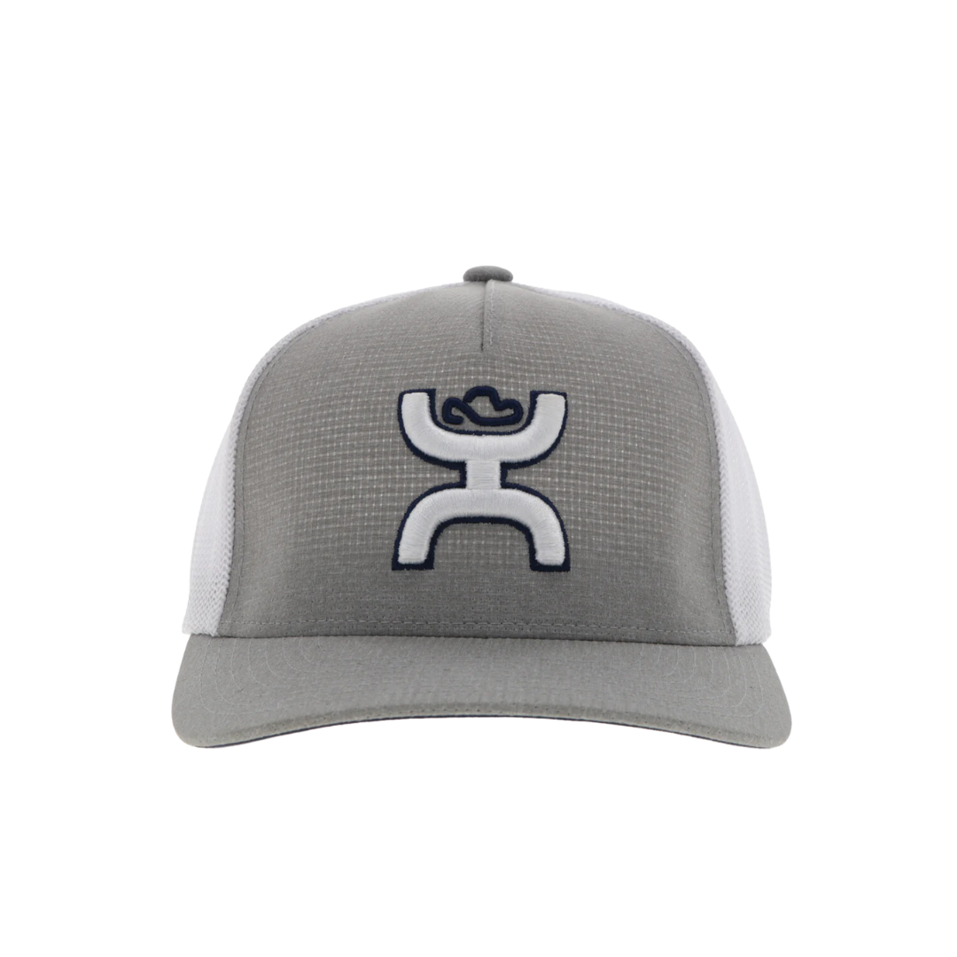 Hooey Men's Coach Flexfit Grey White Hat