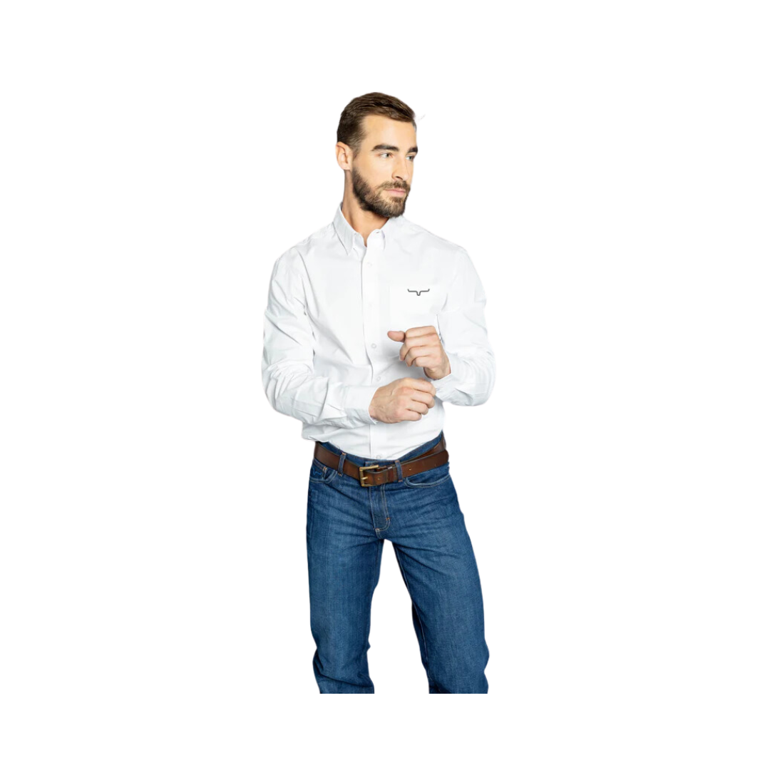 Kimes Ranch Men's KR Team Shirt Dress White Shirt