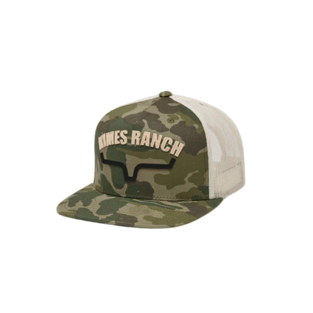 Kimes Ranch Men's Flatlands Trucker Camo Cap