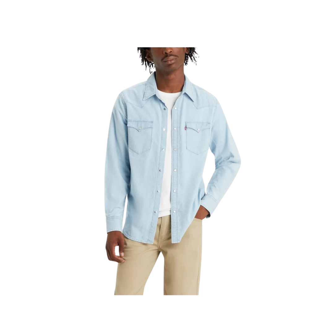 Levi's Men's Classic Western Light Blue Shirt